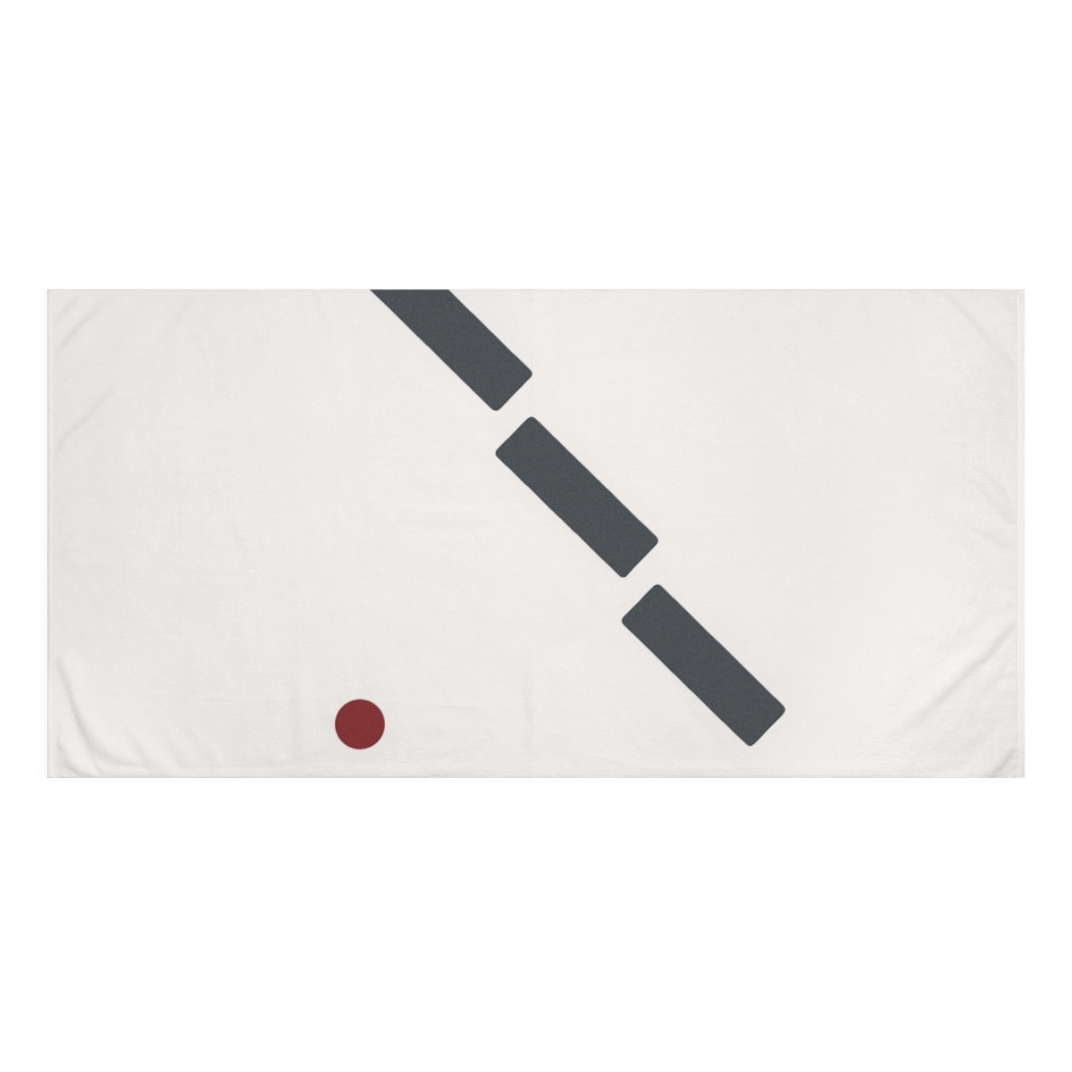 Diagonal Trio With Resting Dot decorative home towelscustom towels