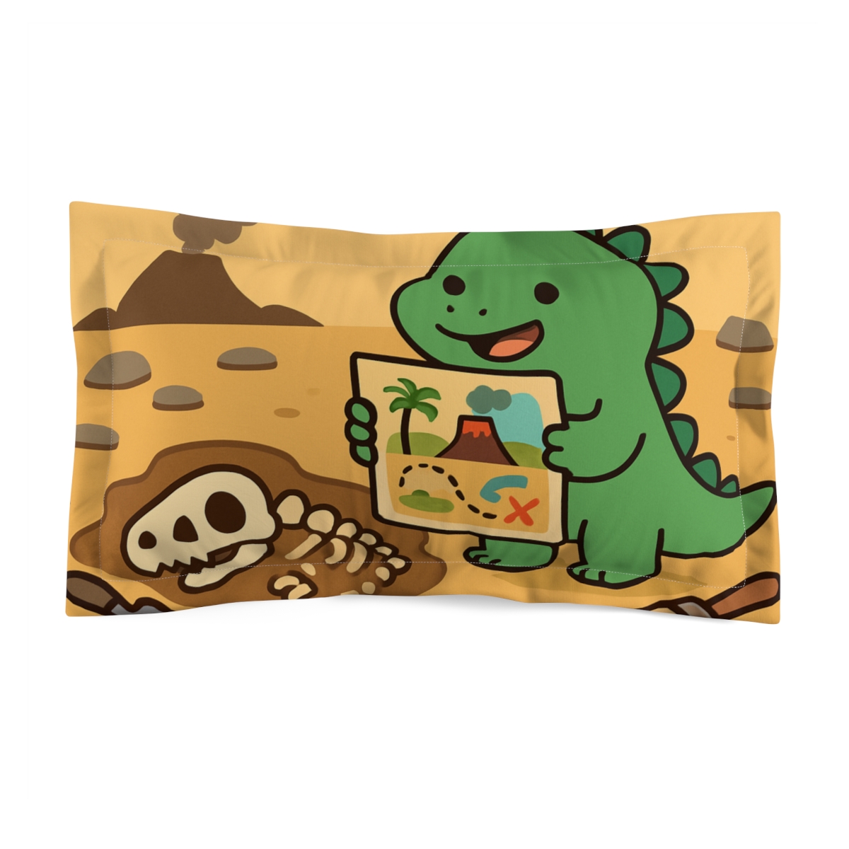 Dino Fossil Treasure Map comfortable bed pillows