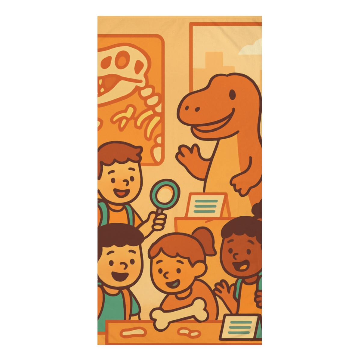 Dino Museum Field Trip unique gift towels
