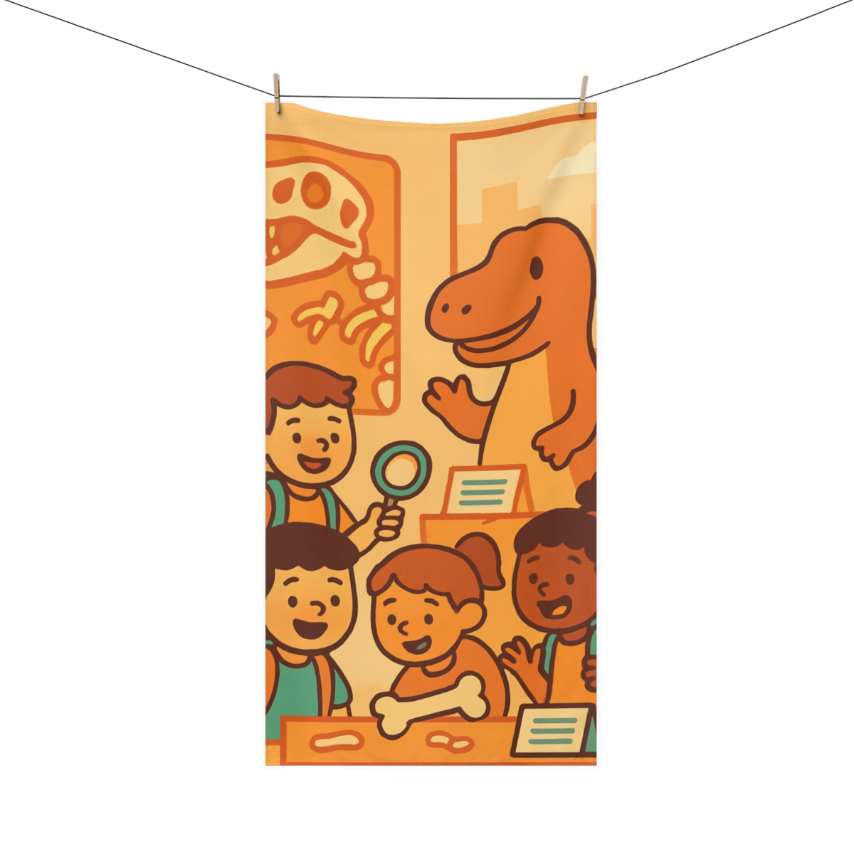 Dino Museum Field Trip unique gift towels