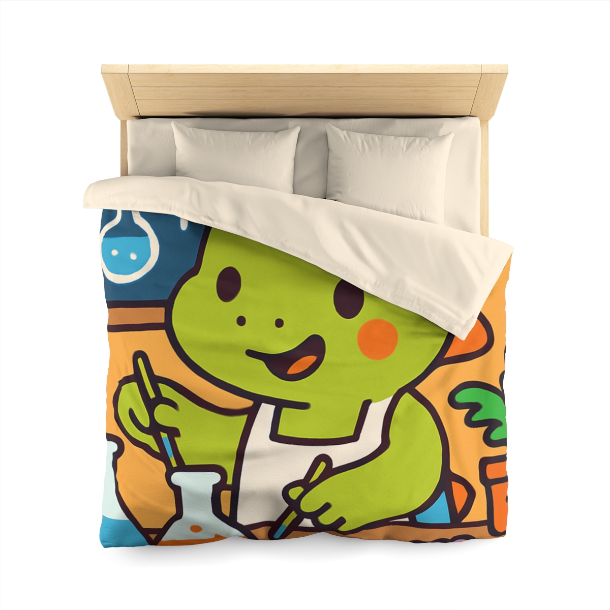 Dino Science Lab designer printed duvets