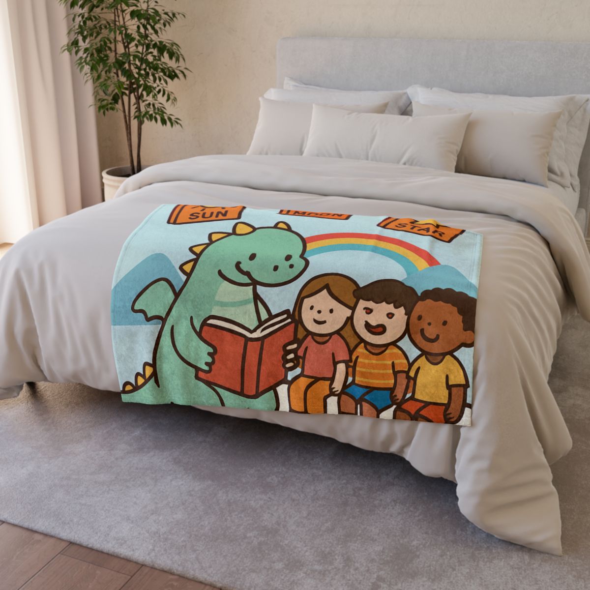 Dragon Library In The Cloud Valley custom blankets