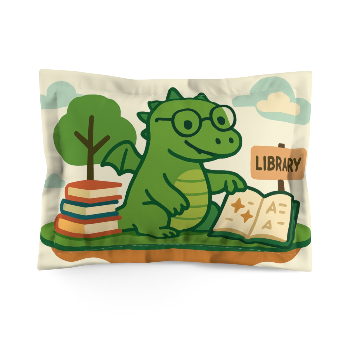 Dragon Library On The Floating Island stylish throw pillows
