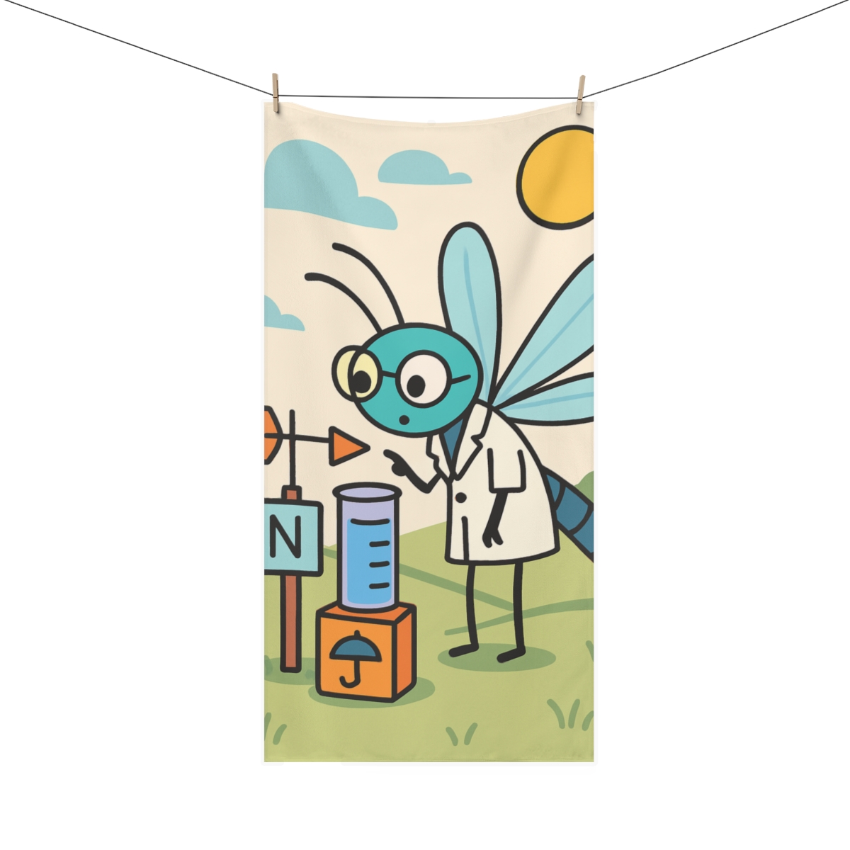Dragonfly Weather Lab trendy hand towels