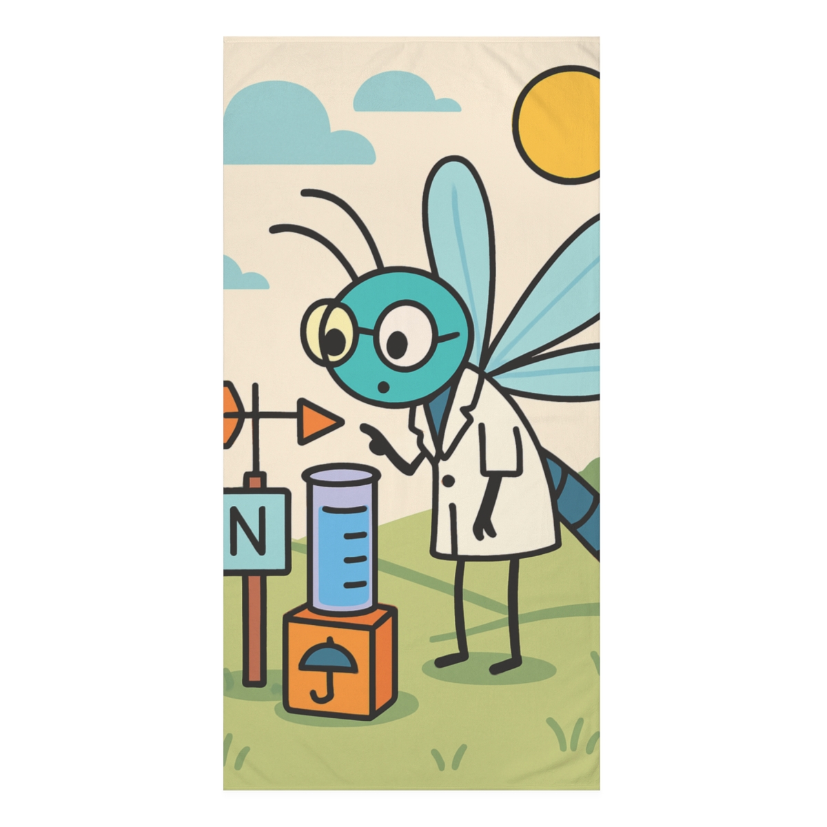 Dragonfly Weather Lab trendy hand towels
