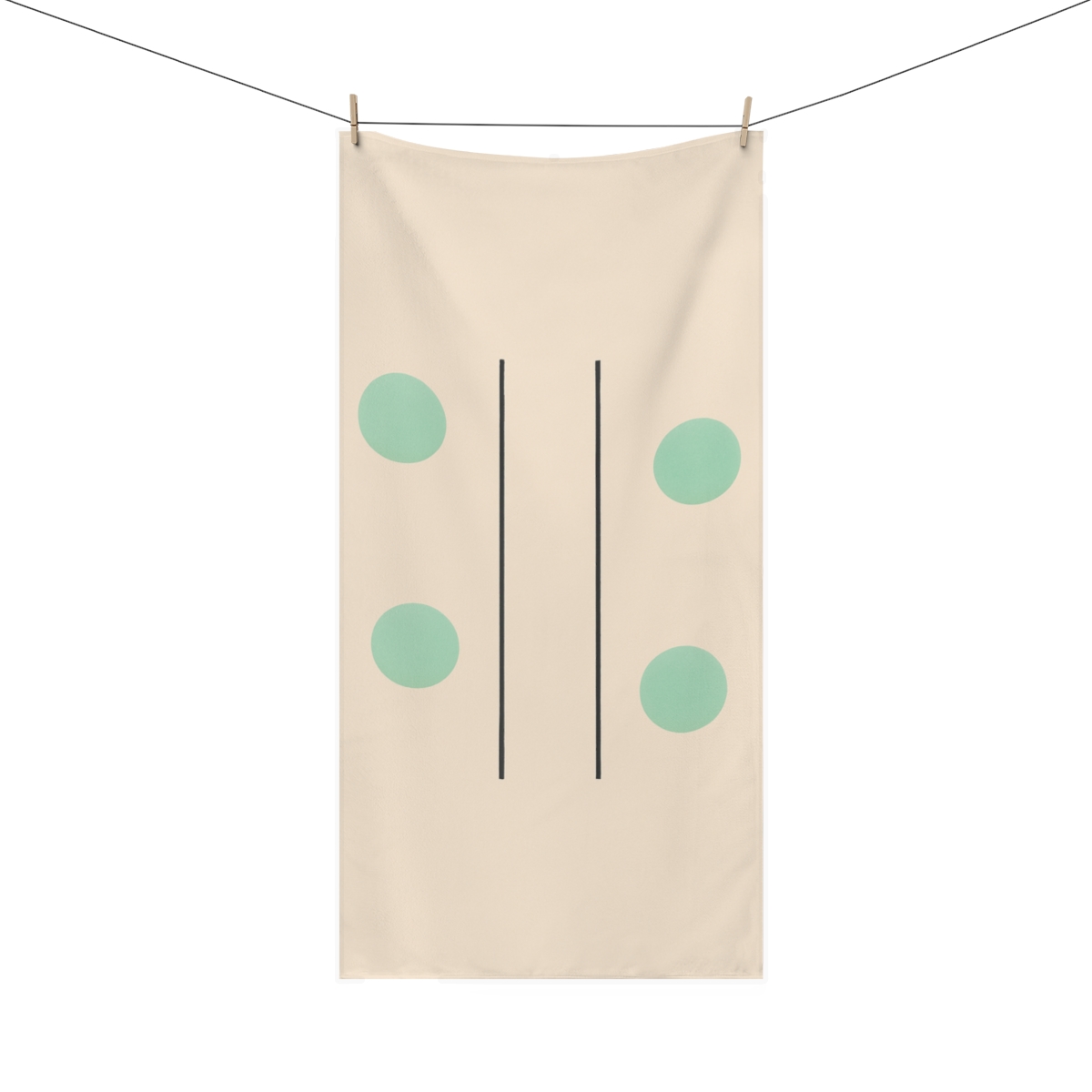 Dual Column Circle Drift trendy hand towels