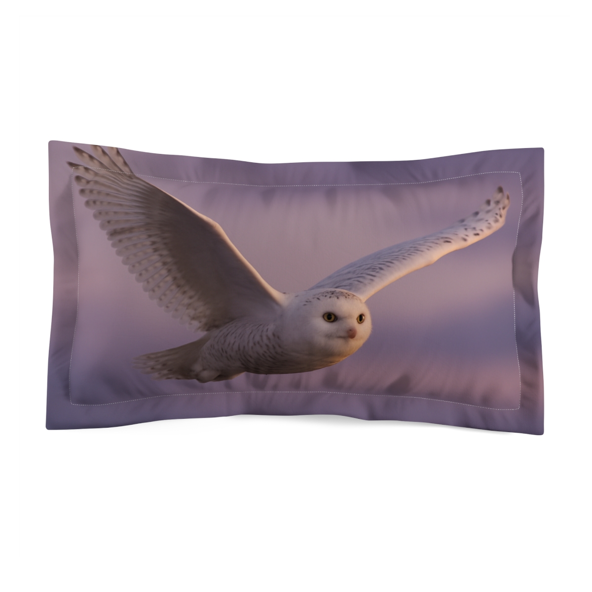 Dusk Glide Snowy Owl gift pillows for home