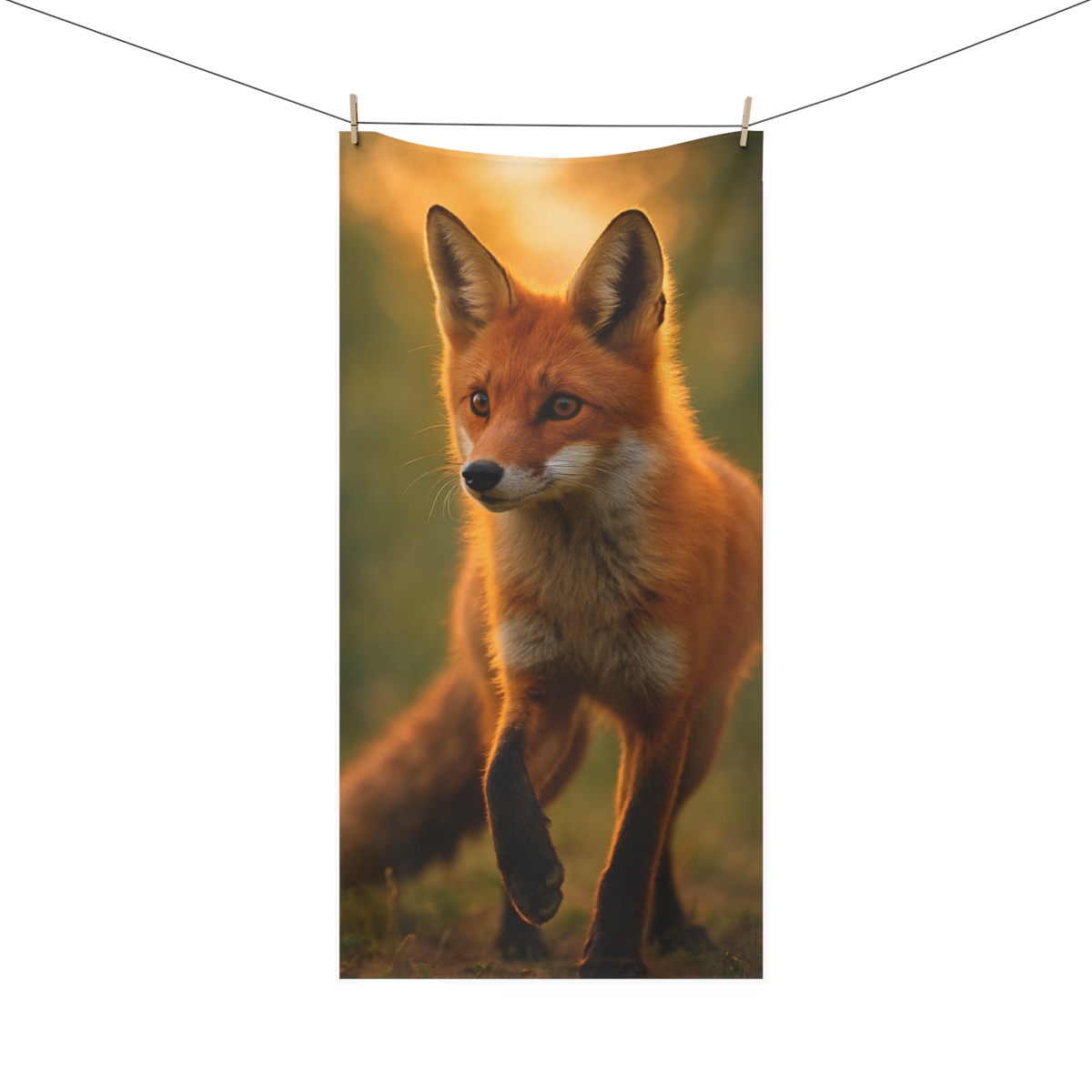 Dusk Glider Red Fox stylish beach towels