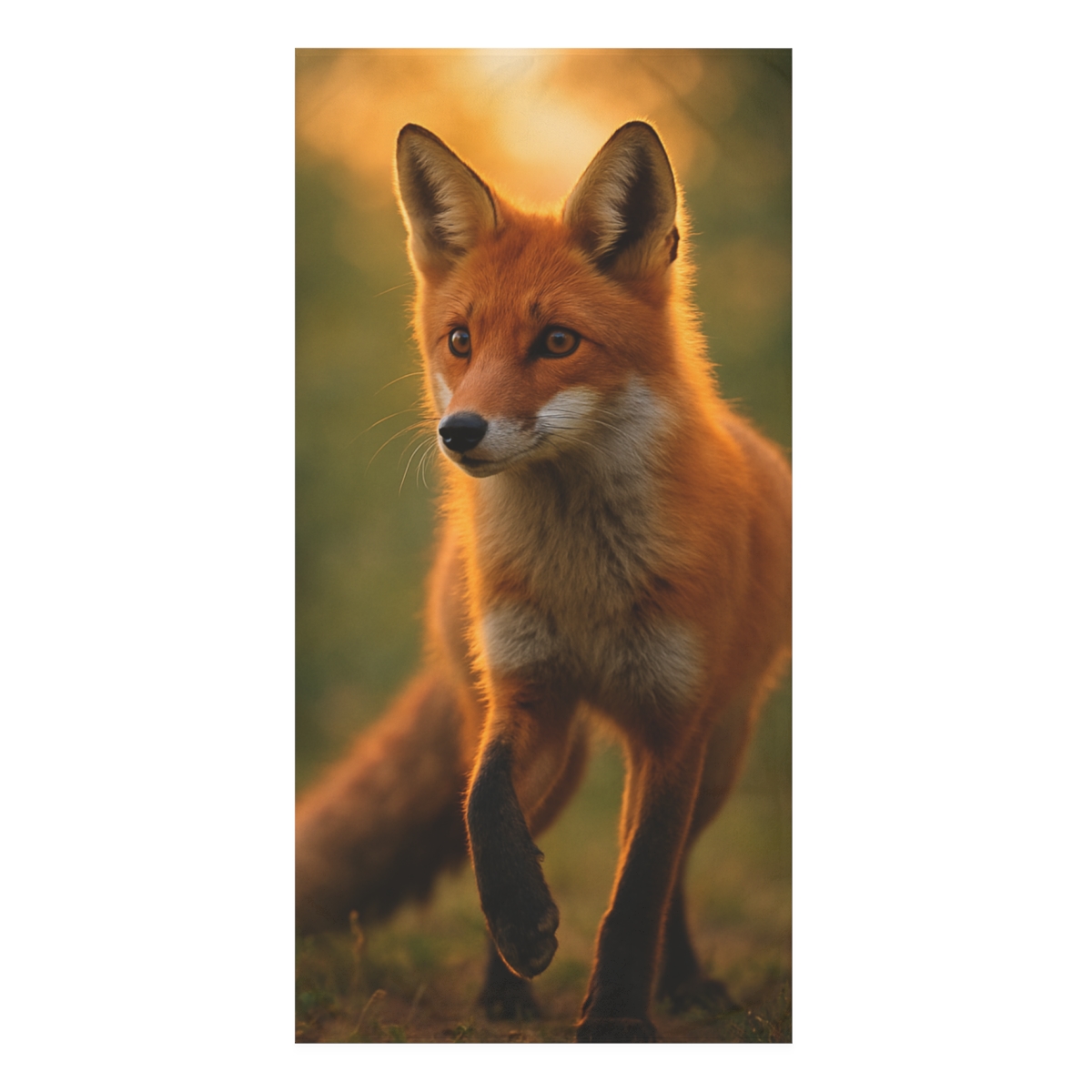 Dusk Glider Red Fox stylish beach towels
