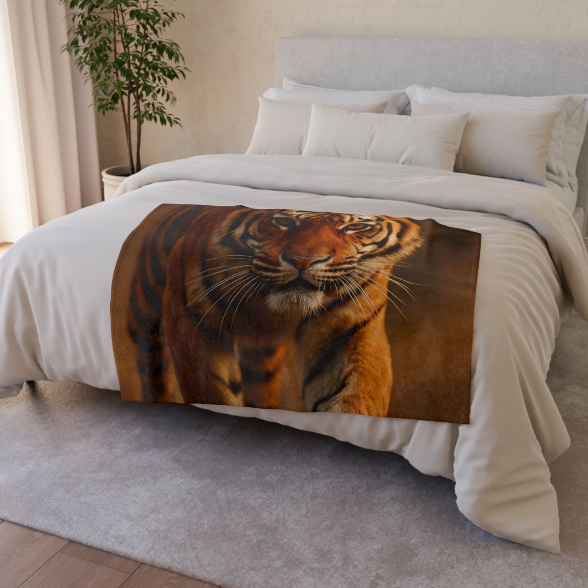 Dusk Herald Bengal Tiger warm winter blankets
