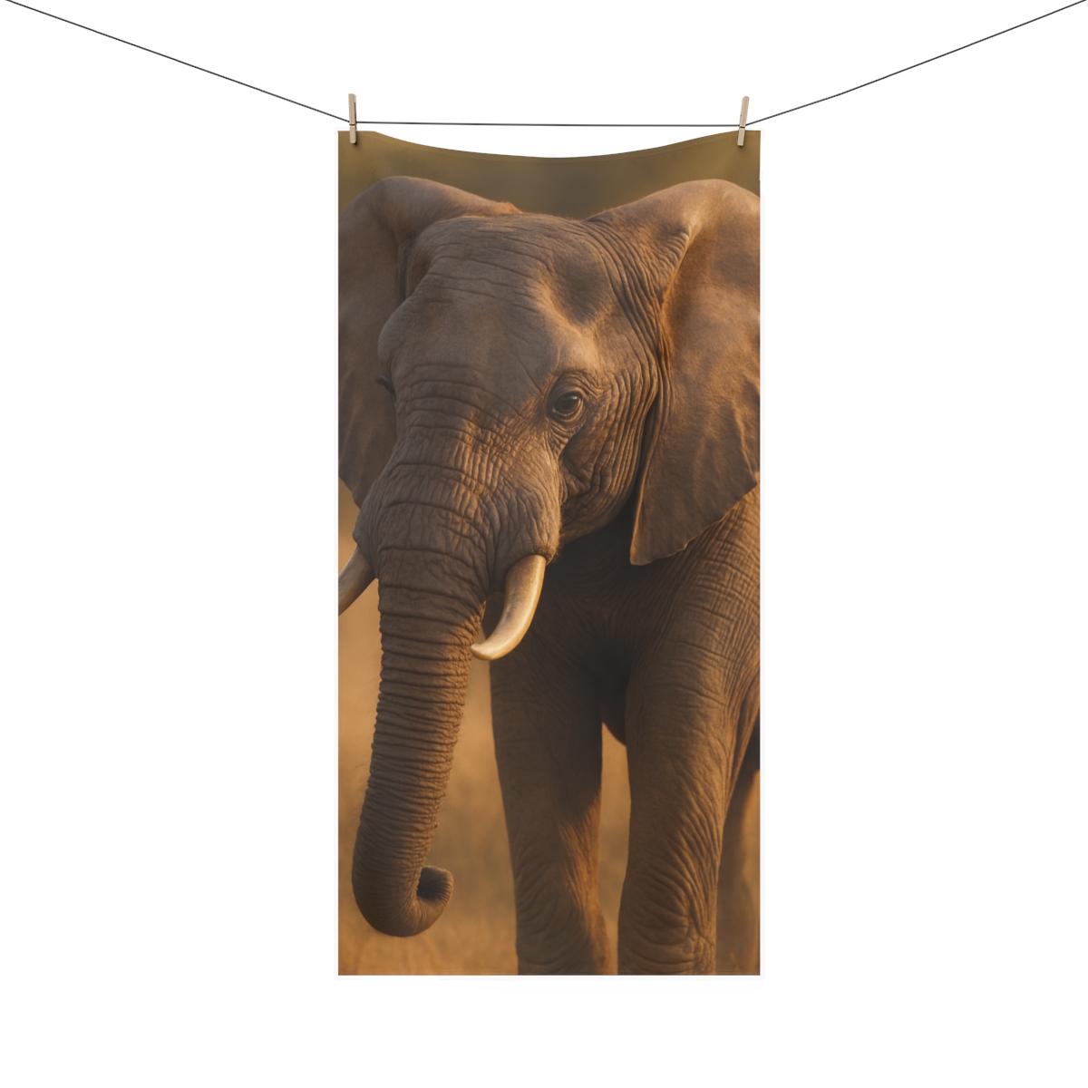 Dusk Sentinel Elephant designer printed towels