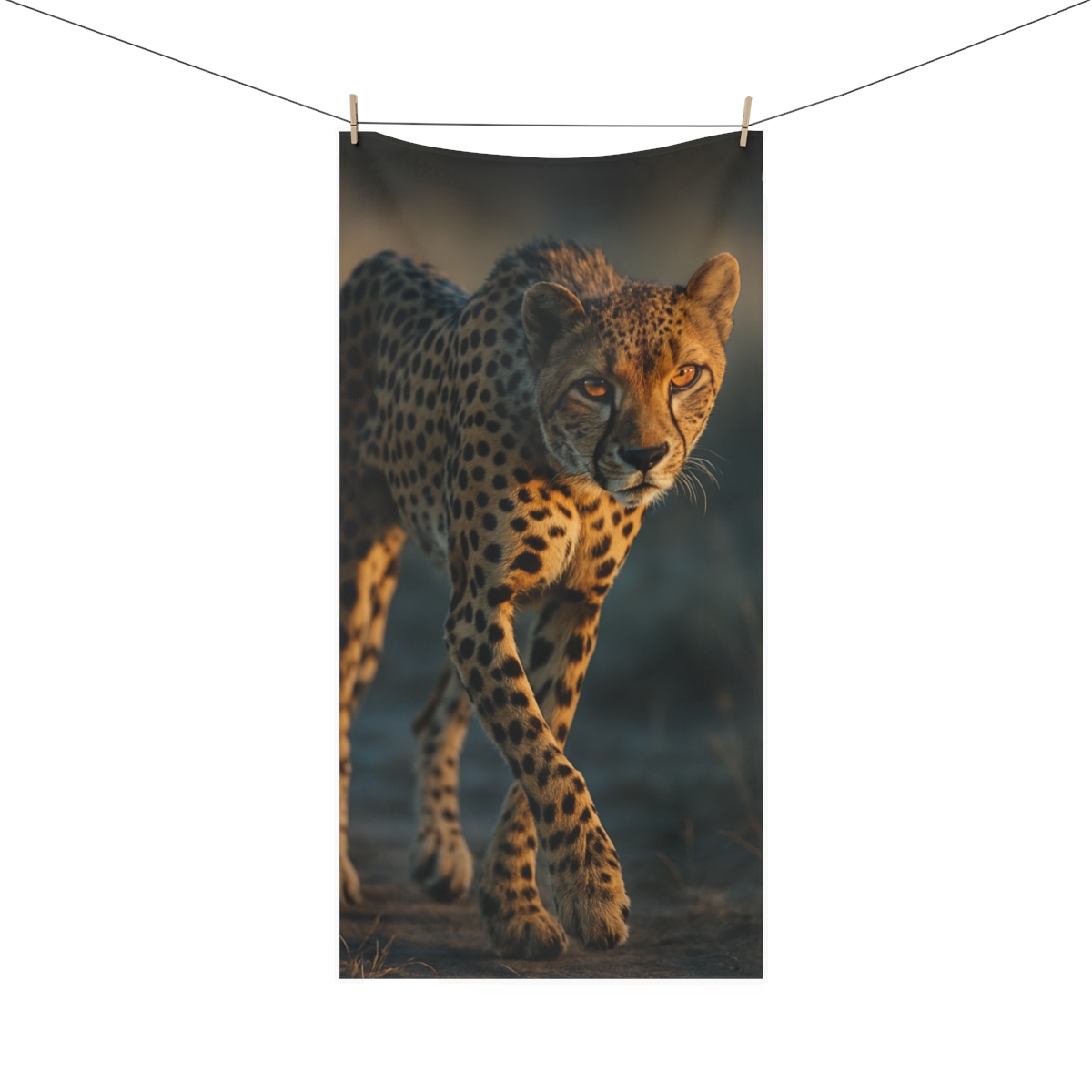 Dusk Sprinter Cheetah decorative home towelscustom towels