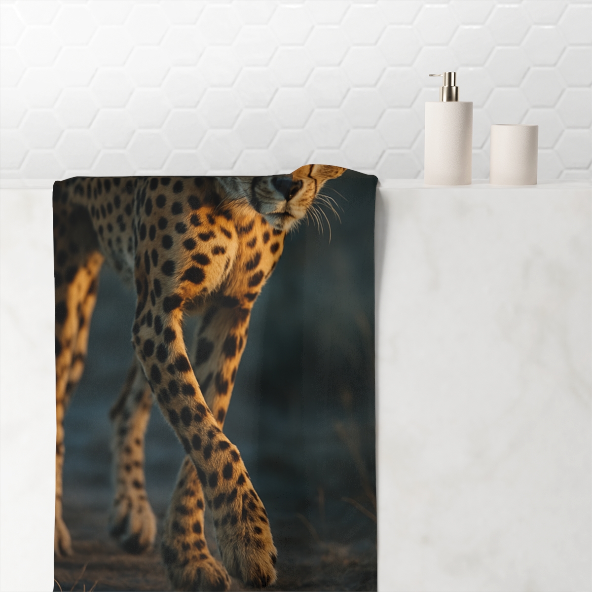 Dusk Sprinter Cheetah decorative home towelscustom towels