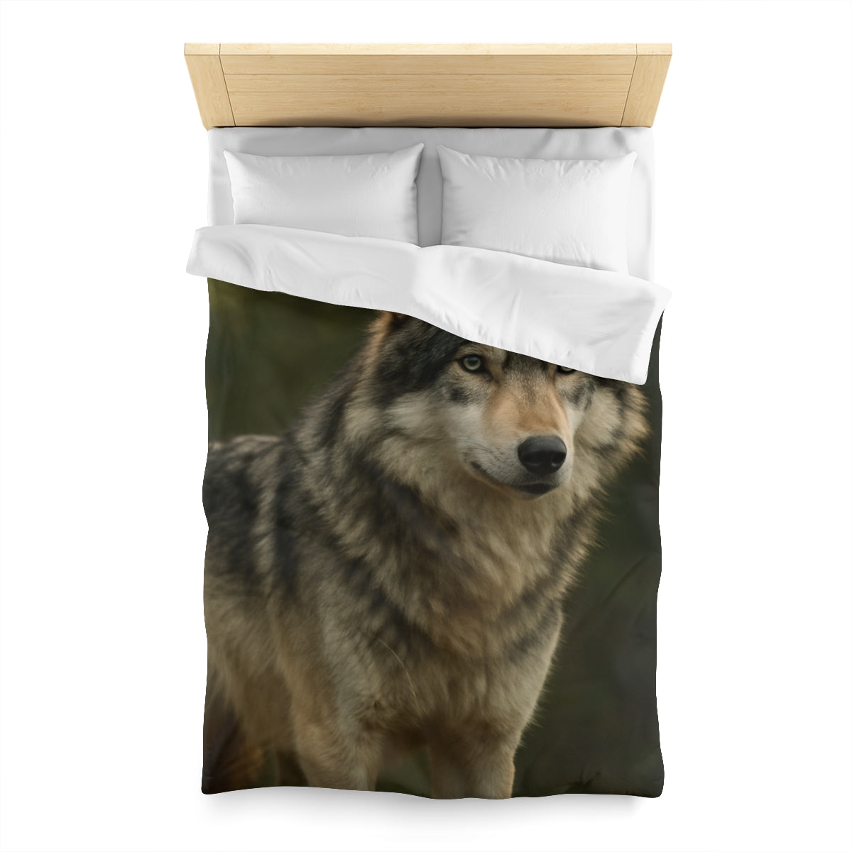 Dusky Sentinel Grey Wolf Duvet