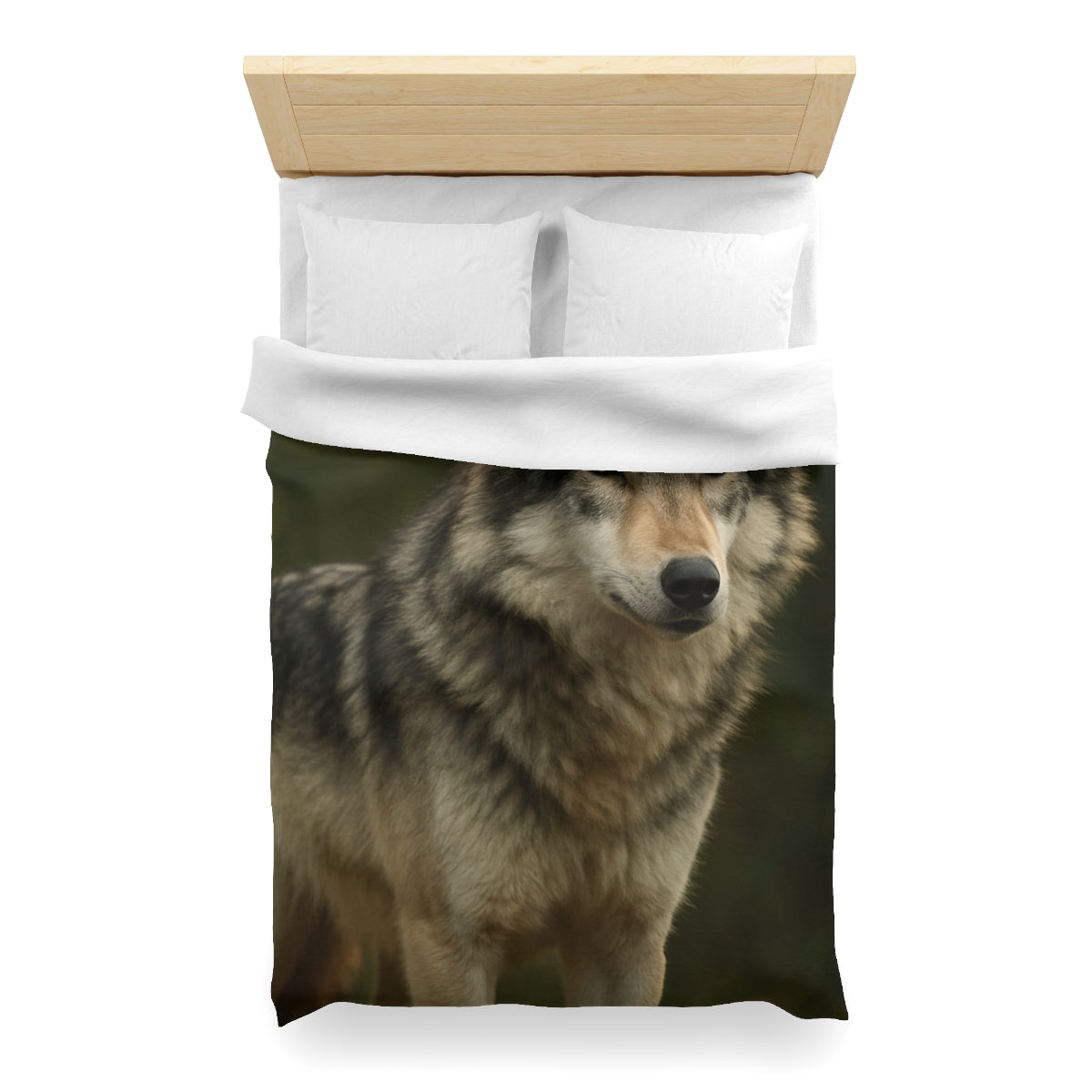 Dusky Sentinel Grey Wolf Duvet