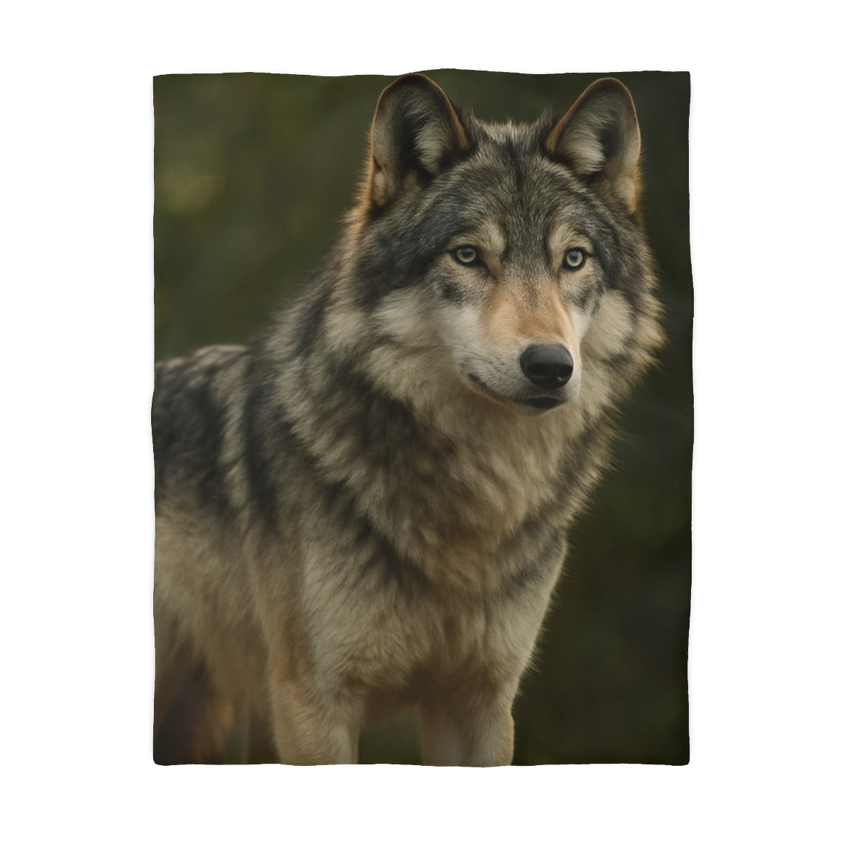 Dusky Sentinel Grey Wolf Duvet