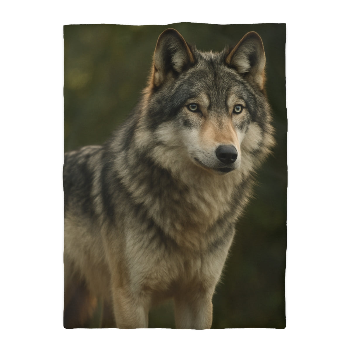 Dusky Sentinel Grey Wolf Duvet