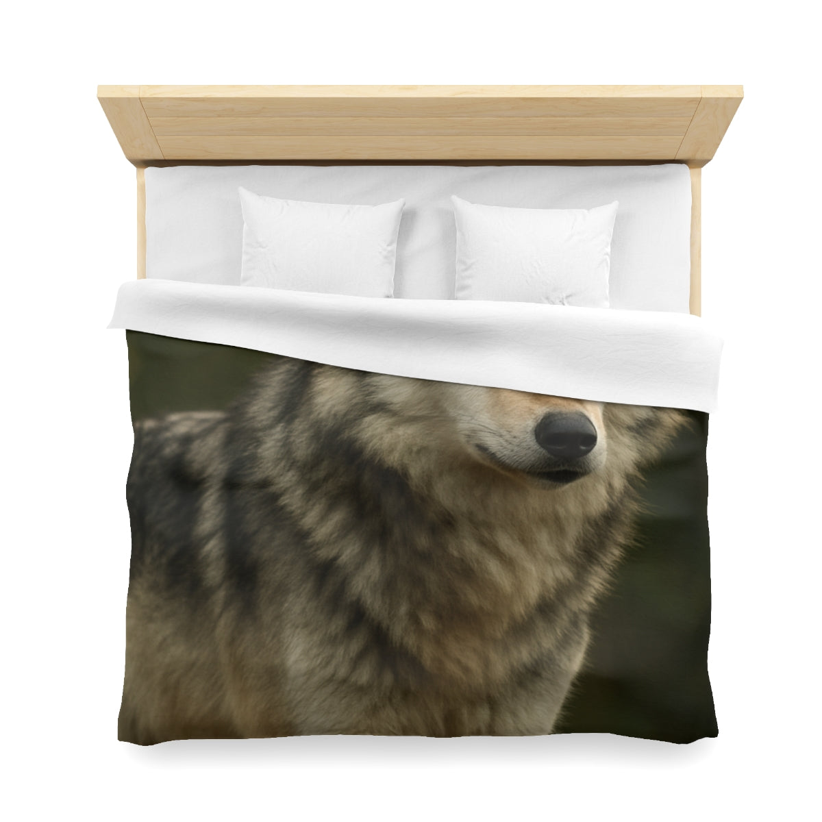 Dusky Sentinel Grey Wolf Duvet