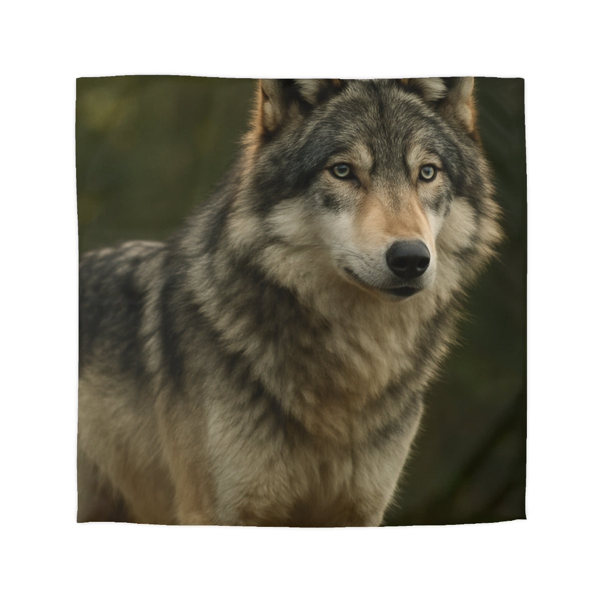 Dusky Sentinel Grey Wolf Duvet