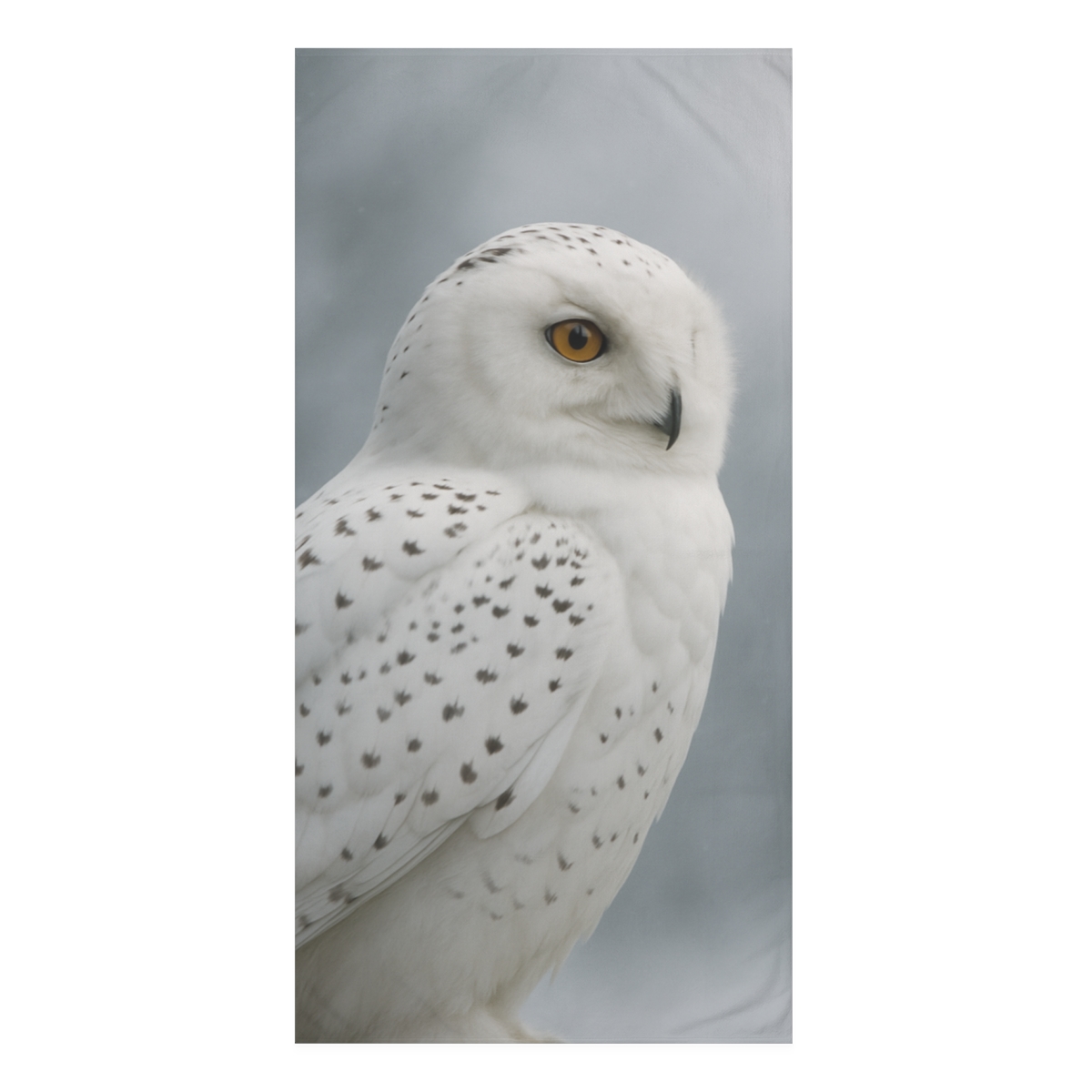 Dusky Sentinel Snowy Owl stylish beach towels