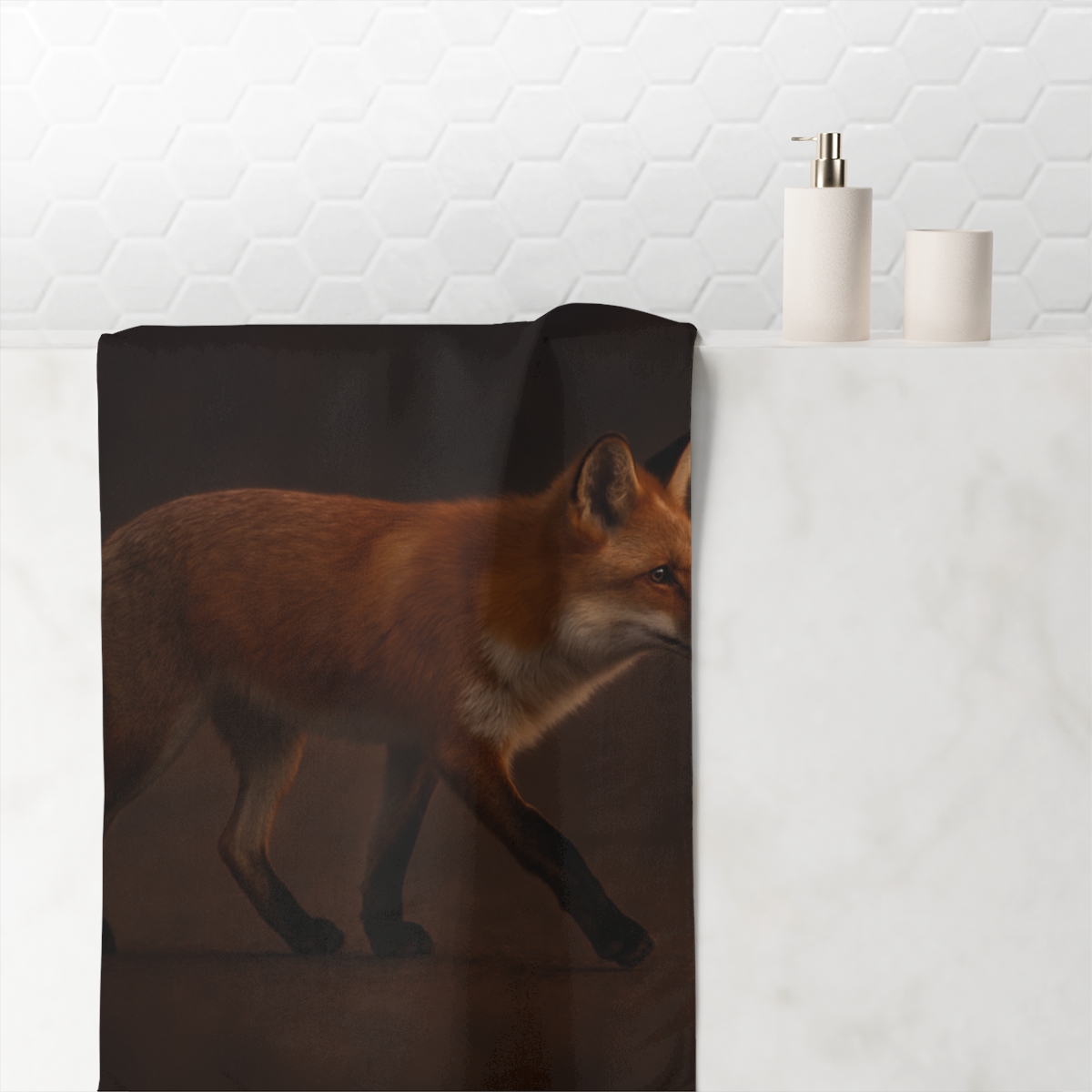 Dusky Stroll Red Fox soft cotton towels