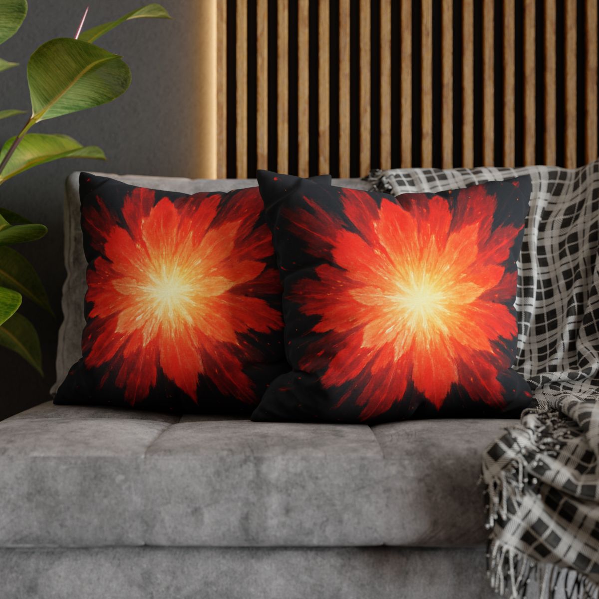 Starburst Ember Bloom unique gift pillow cases