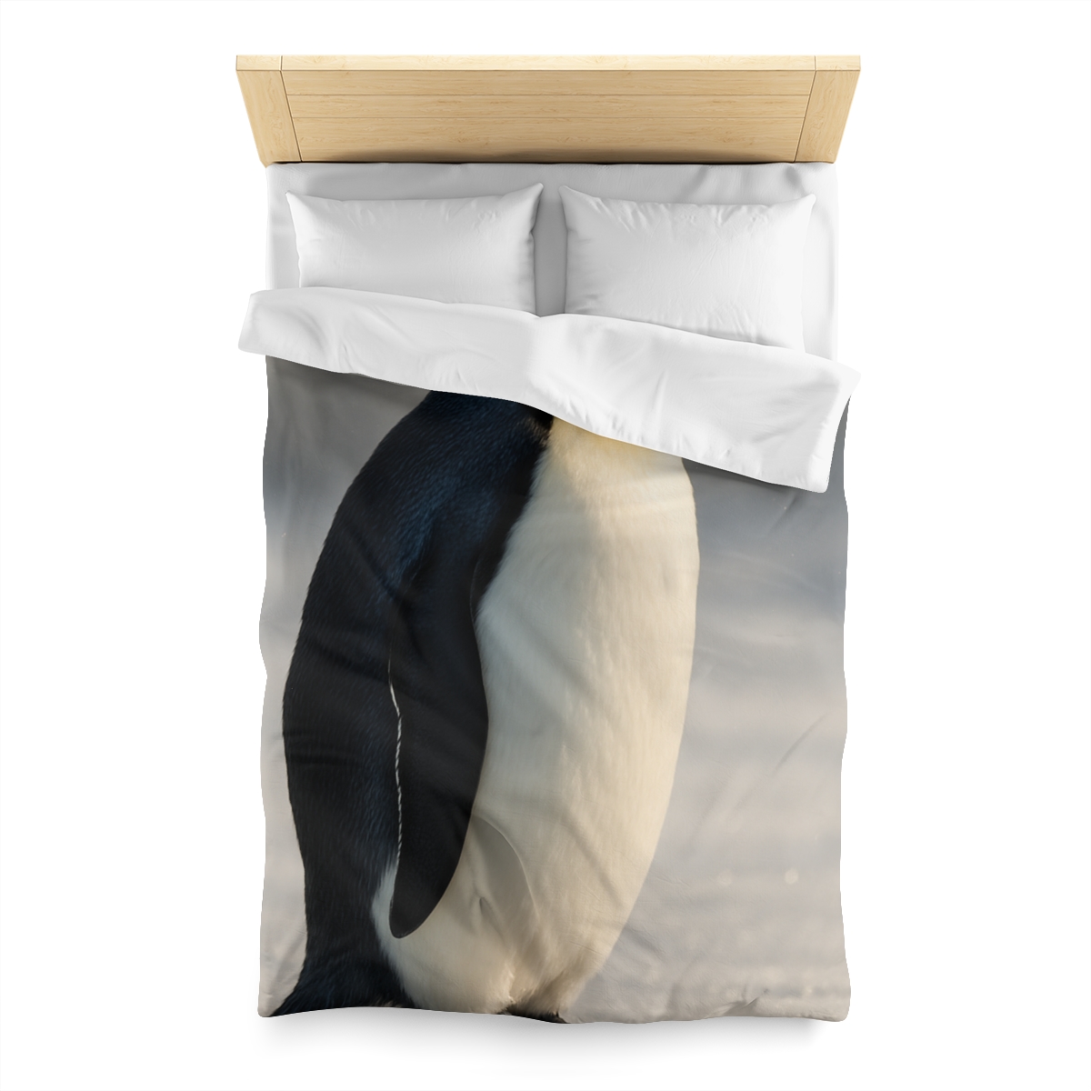Aurora Drift Emperor Penguin custom duvets