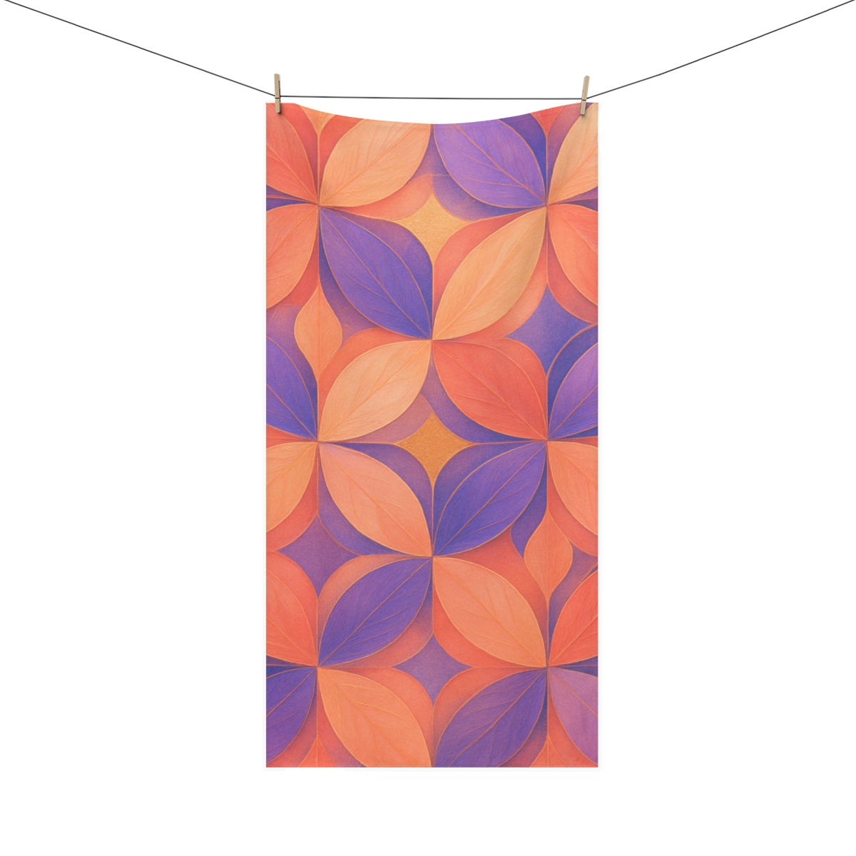 Petal Prism Lattice trendy hand towels