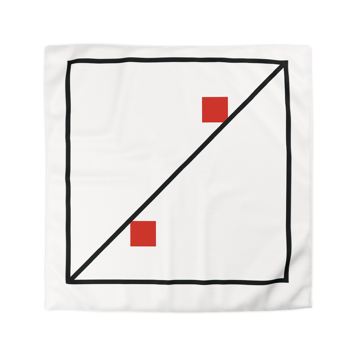 Diagonal Frame Split soft comforter duvets