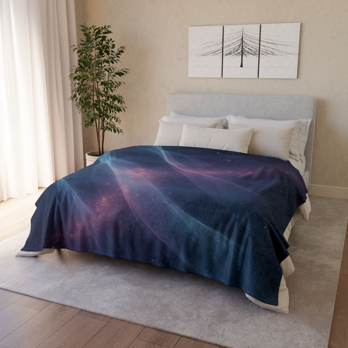 Prismatic Ion Veil Drift personalized cozy blankets