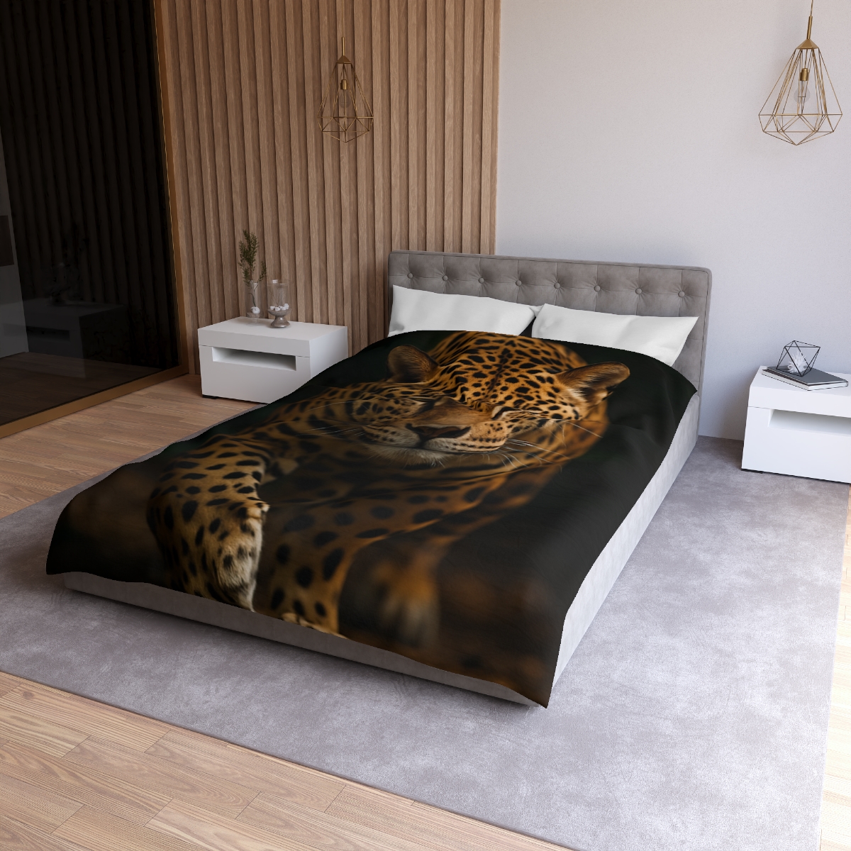 Shadow Mosaic Jaguar unique patterned duvets