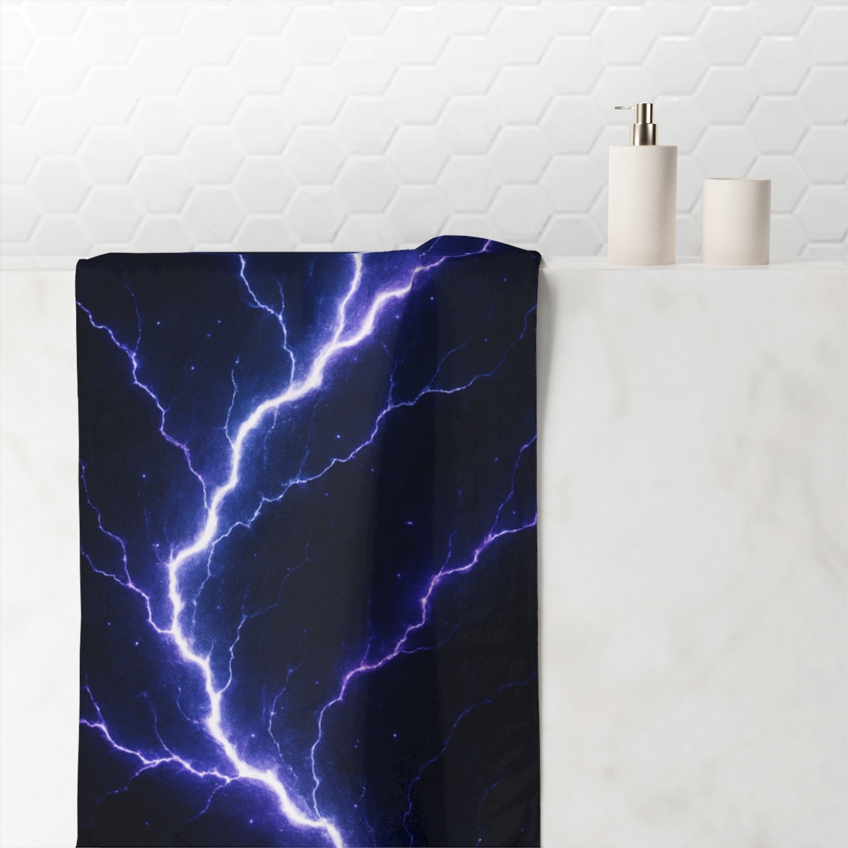 Celestial Fracture Streams decorative home towelscustom towels