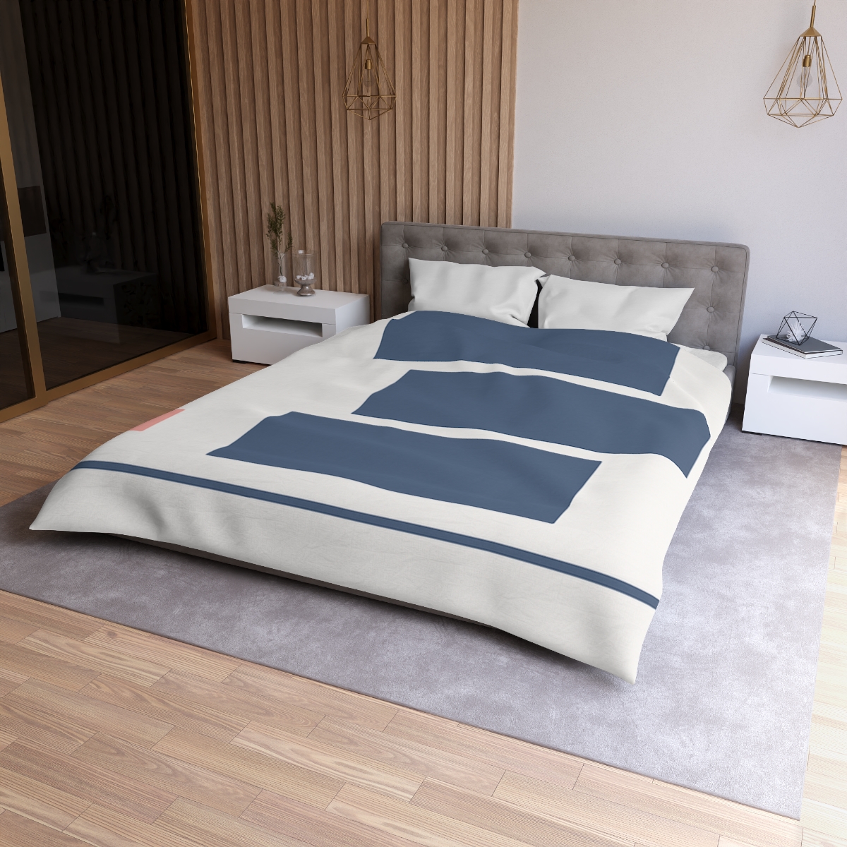 Balanced Rectangle Drift unique patterned duvets