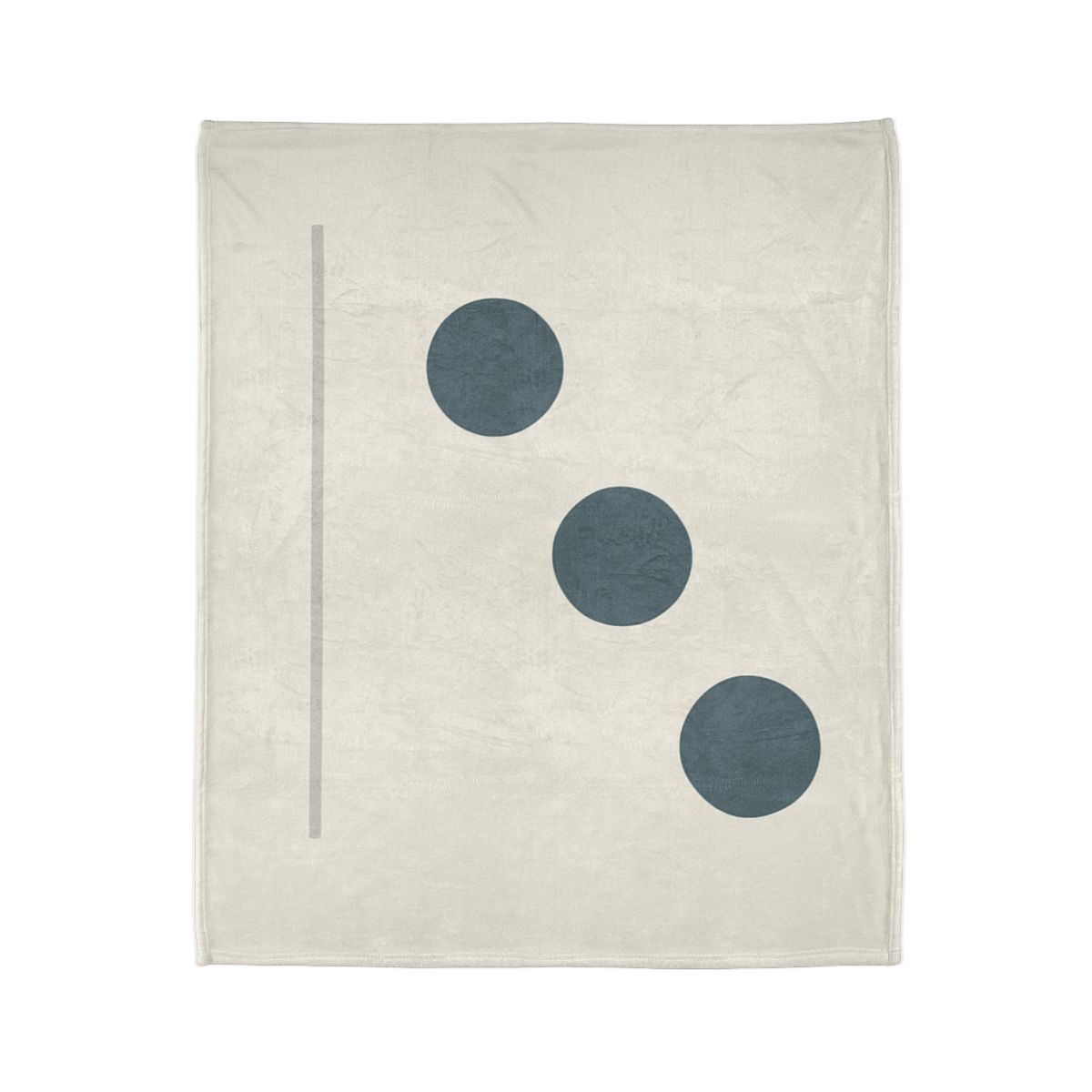 Diagonal Trio With Resting Line designer printed blankets