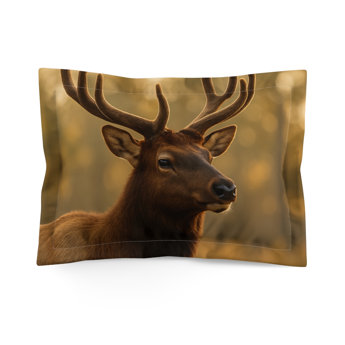 Antler Crown Mountain Elk personalized decorative pillows