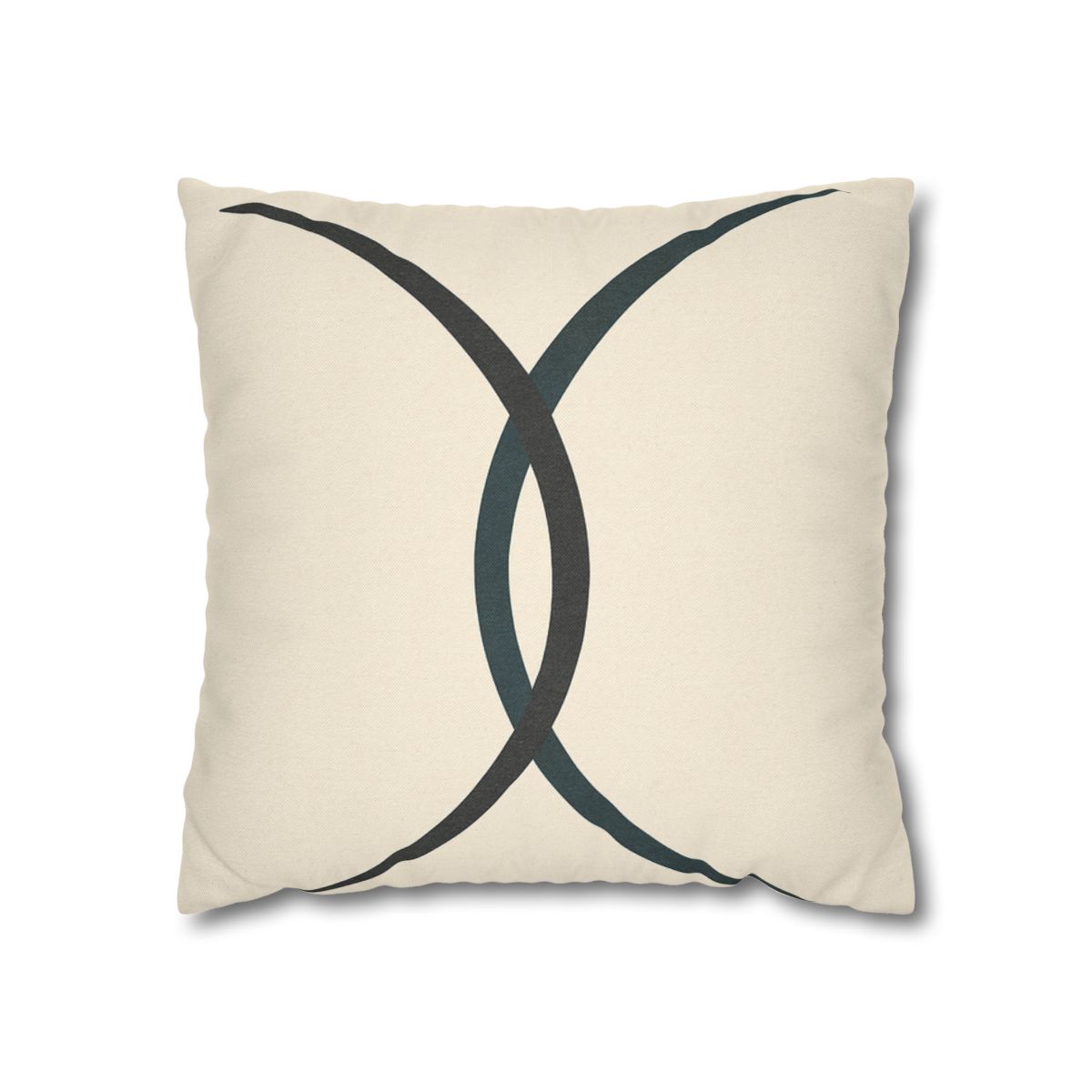 Intersecting Arc Duo Balanced designer print pillow cases