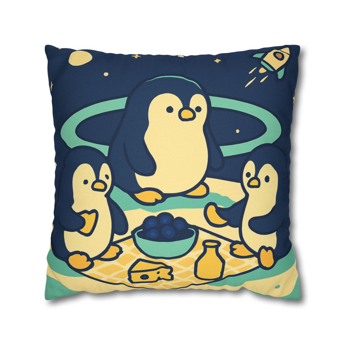 Planet Picnic Penguins comfortable bedding pillow covers