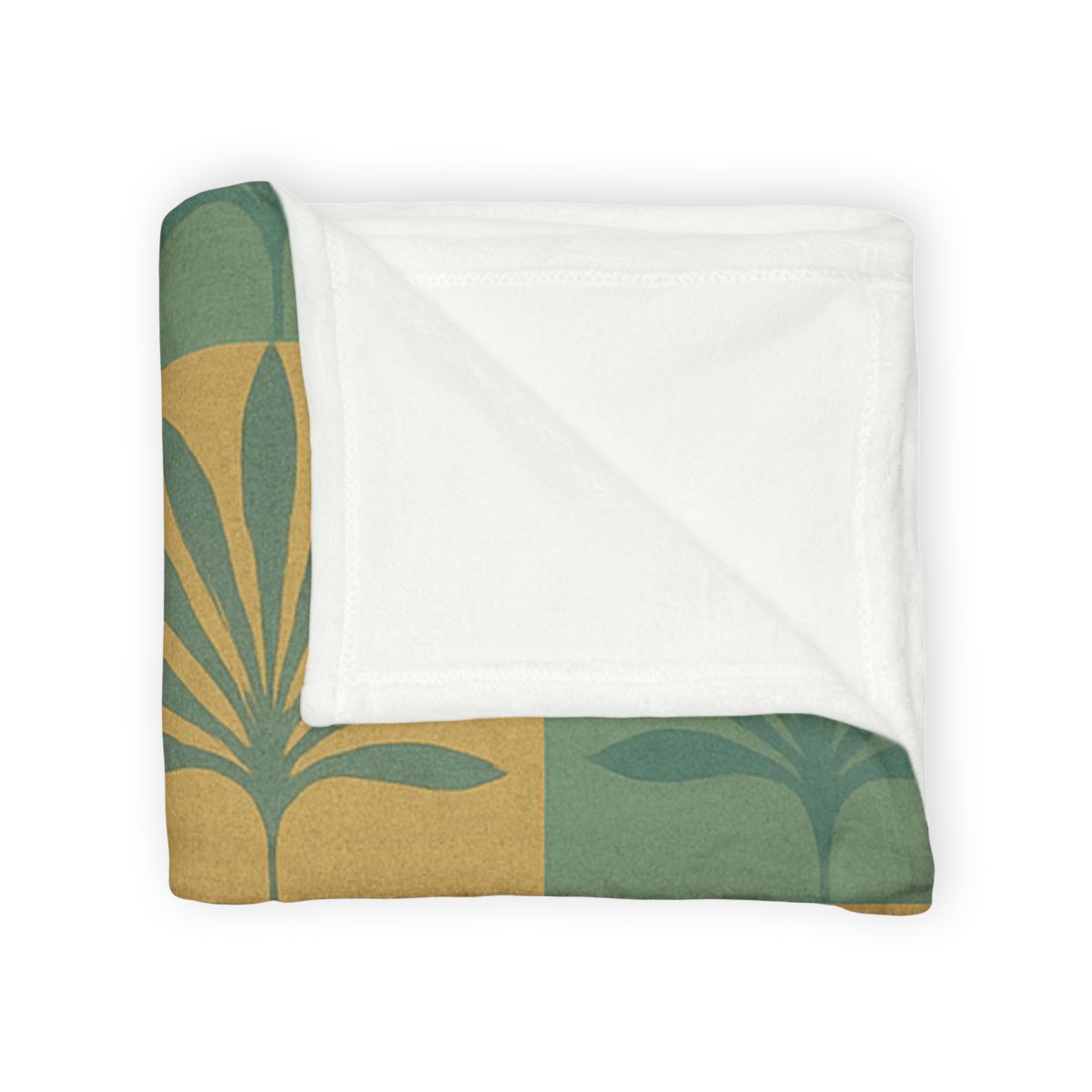 Frond Grid Harmony designer printed blankets