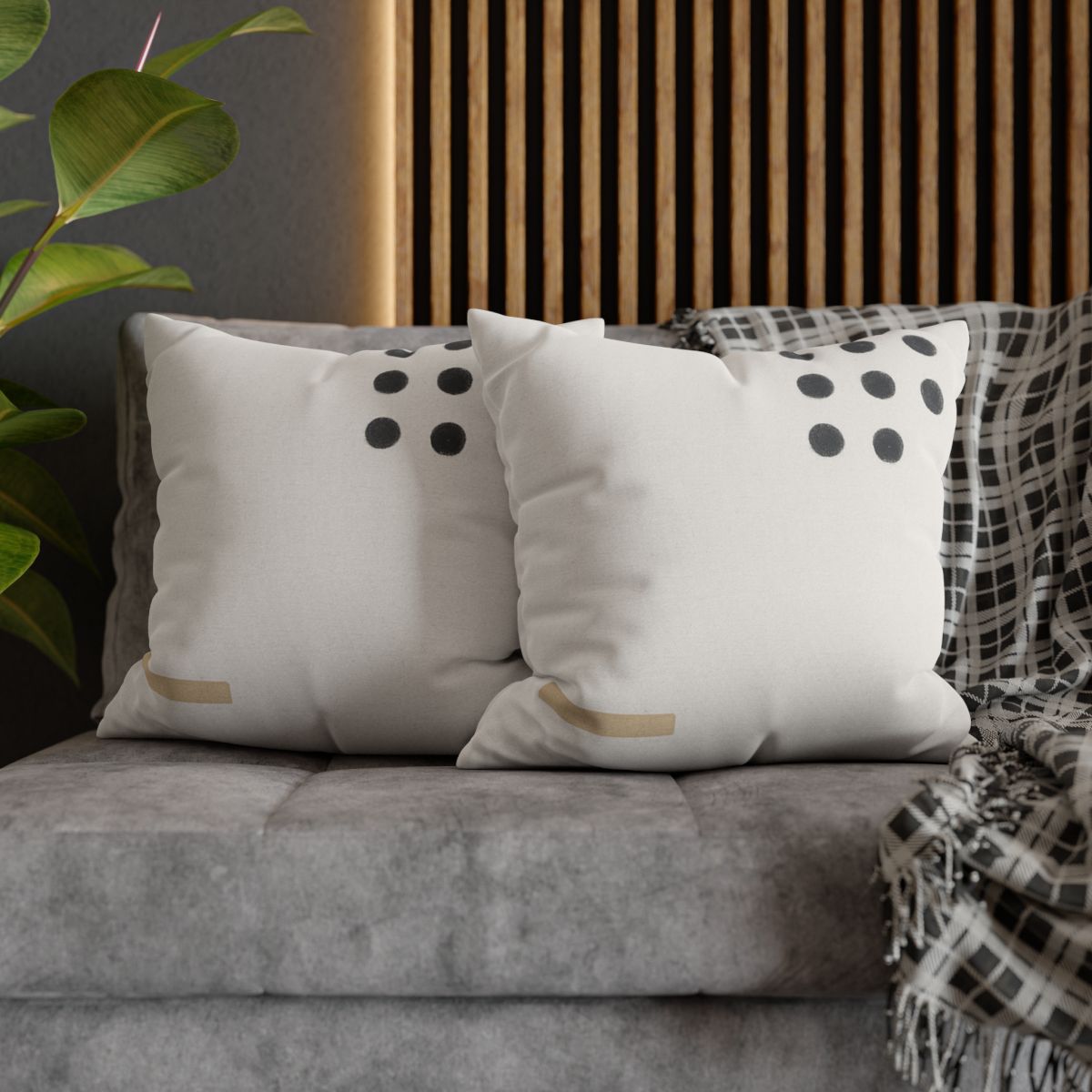 Clustered Dots With Missing Beat designer print pillow cases