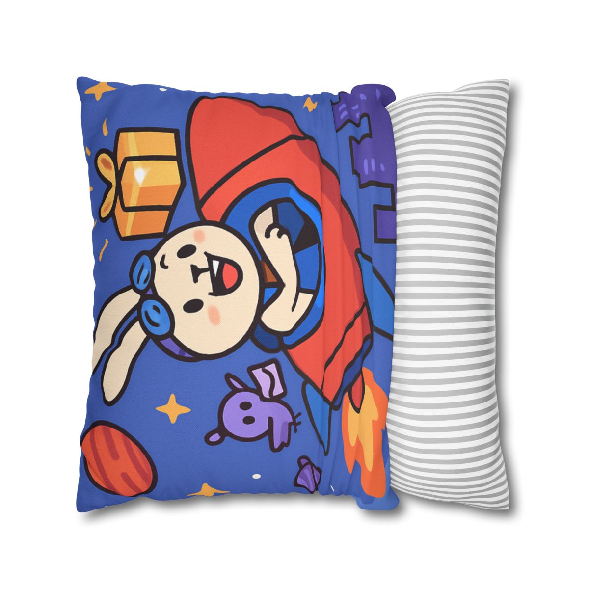 Rocket Rabbit Space Delivery soft cotton pillow cases