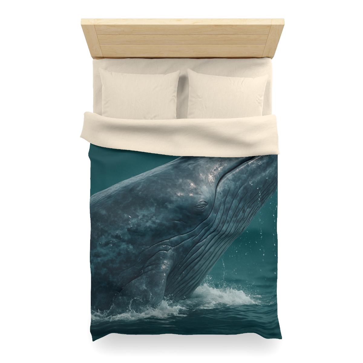 Ocean Song Blue Whale designer printed duvets