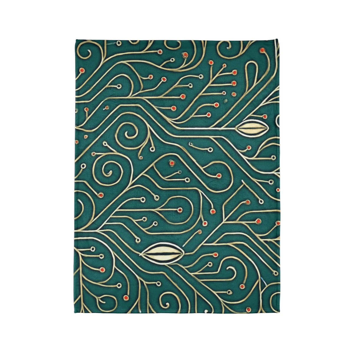 Vine Circuit Filigree trendy patterned blankets