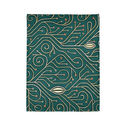 Vine Circuit Filigree trendy patterned blankets