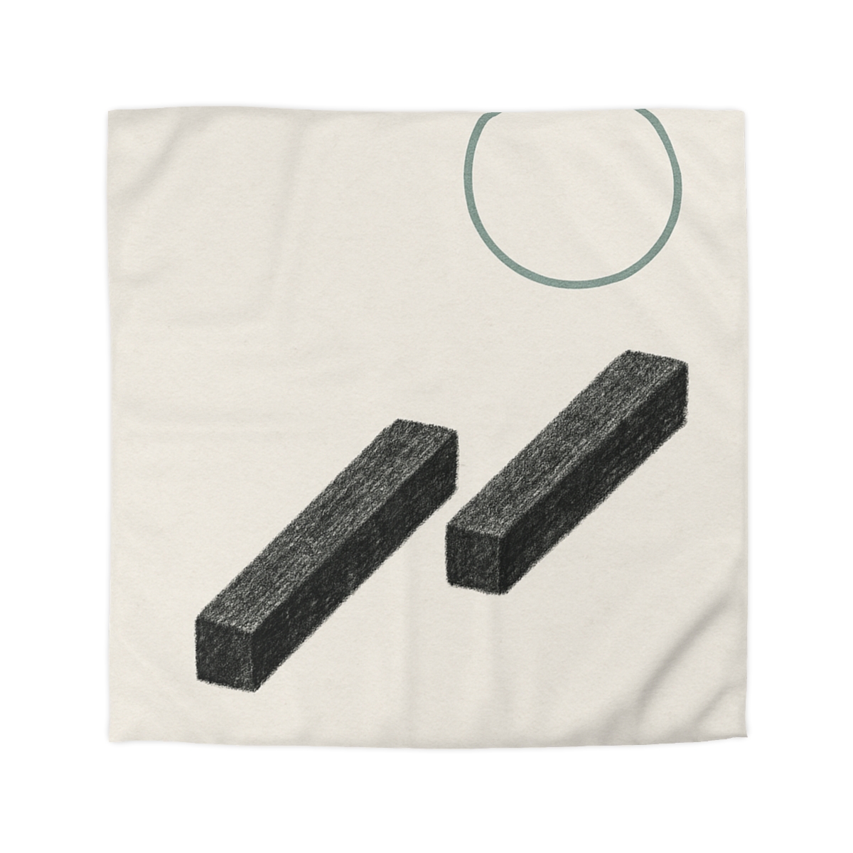 Staggered Bars With Floating Ring unique patterned duvets