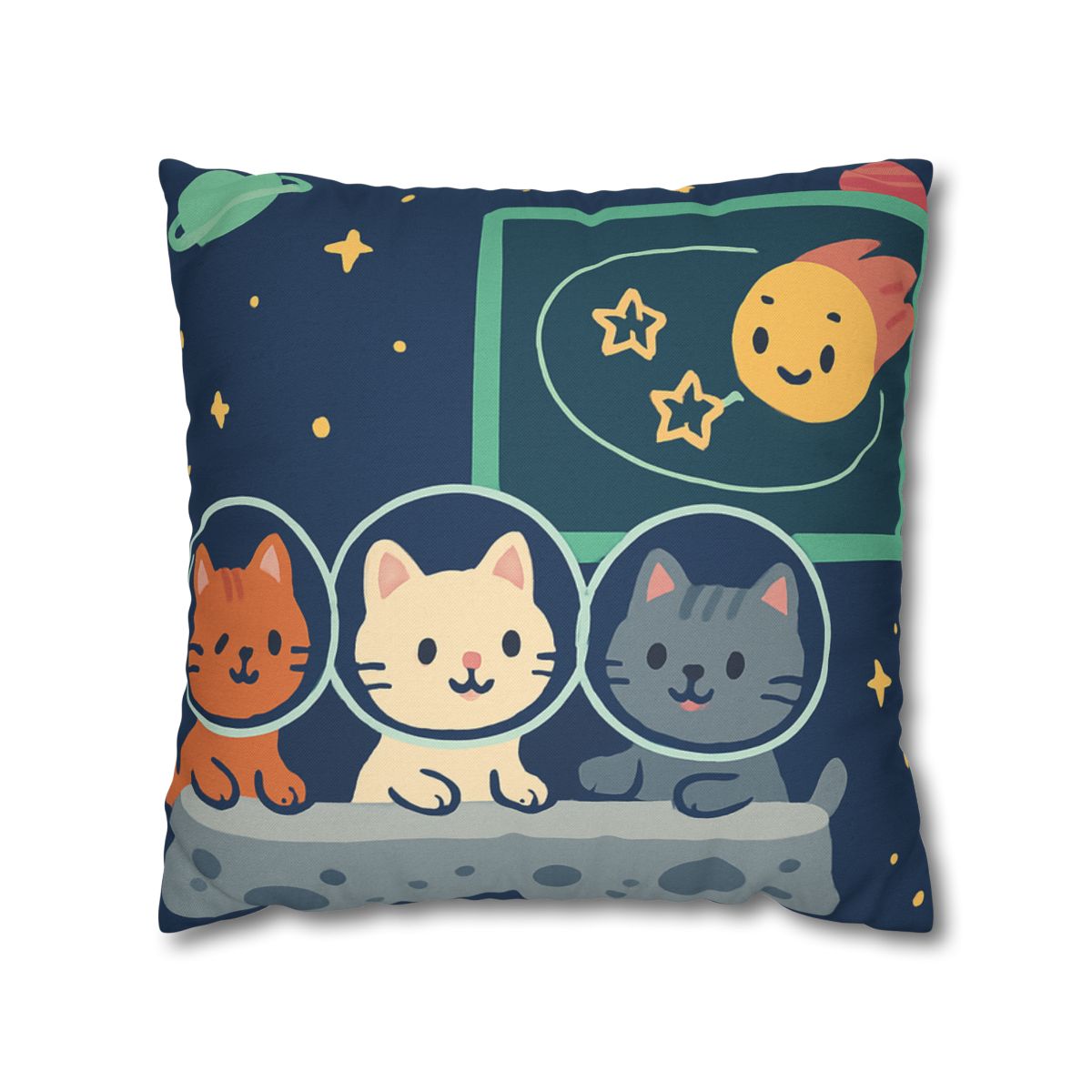 Comet Classroom For Curious Kittens personalized pillow covers