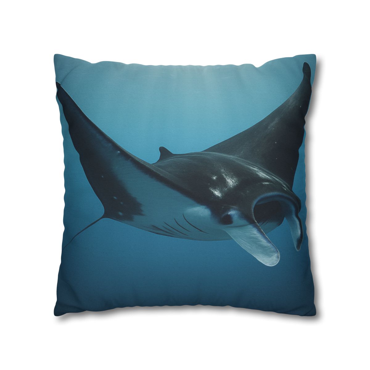 Manta Ray Silent Glide designer print pillow cases