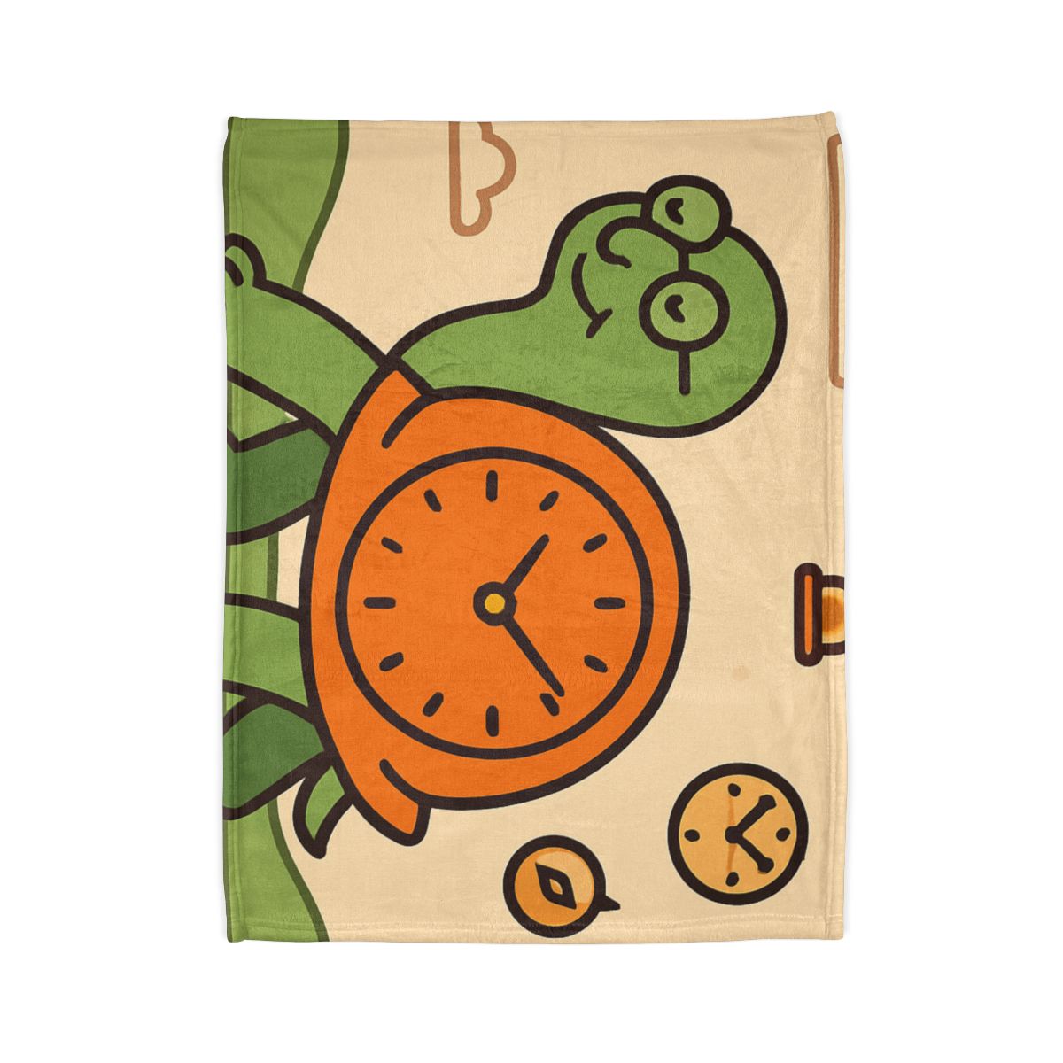 Time Turtle Journey soft fleece blankets