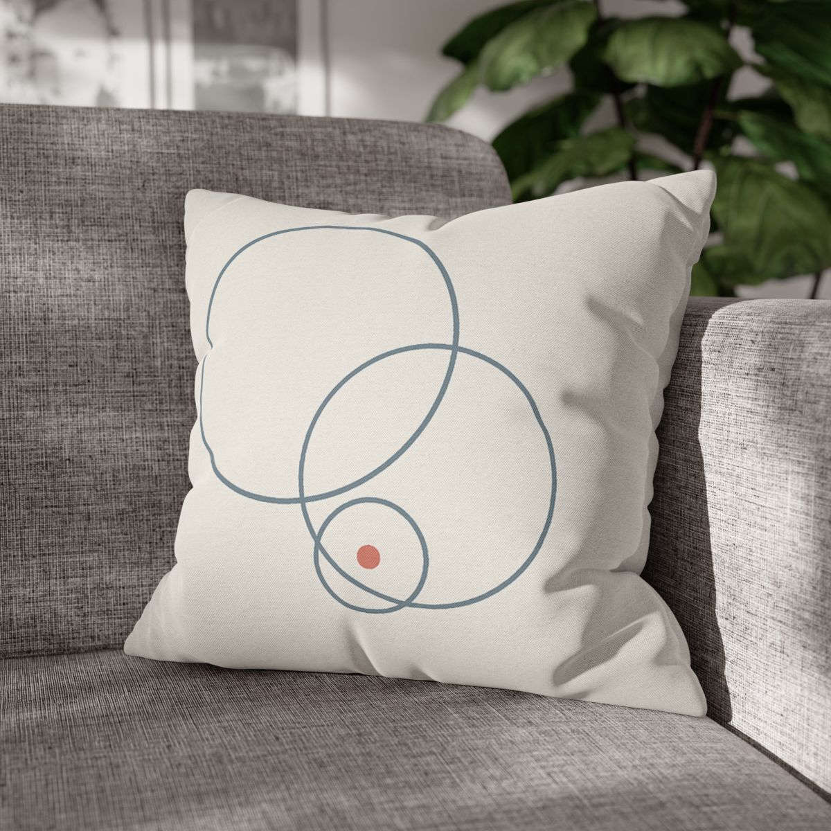 Quiet Orbit Of Three Rings stylish decorative pillowcases