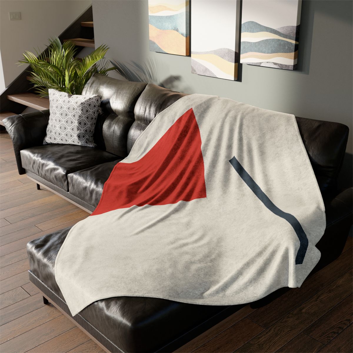 Diagonal Square And Bar Balance unique gift blanketscustom blankets