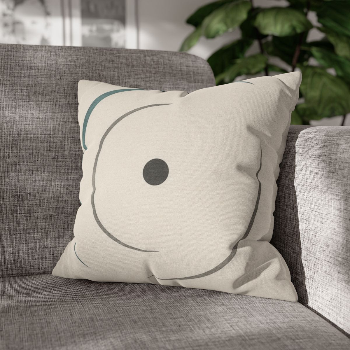 Twin Arcs And Centered Dot soft cotton pillow cases